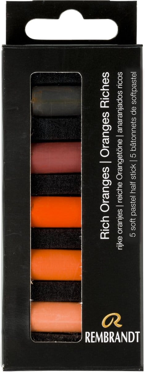 Rembrandt softpastel half 5 Rijke oranjes