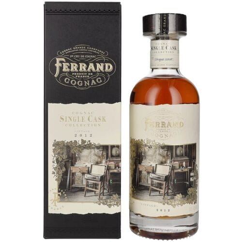 Cognac Ferrand SINGLE CASK Collection Vintage 2012 49,8% Vol. 0,7l in geschenkverpakking