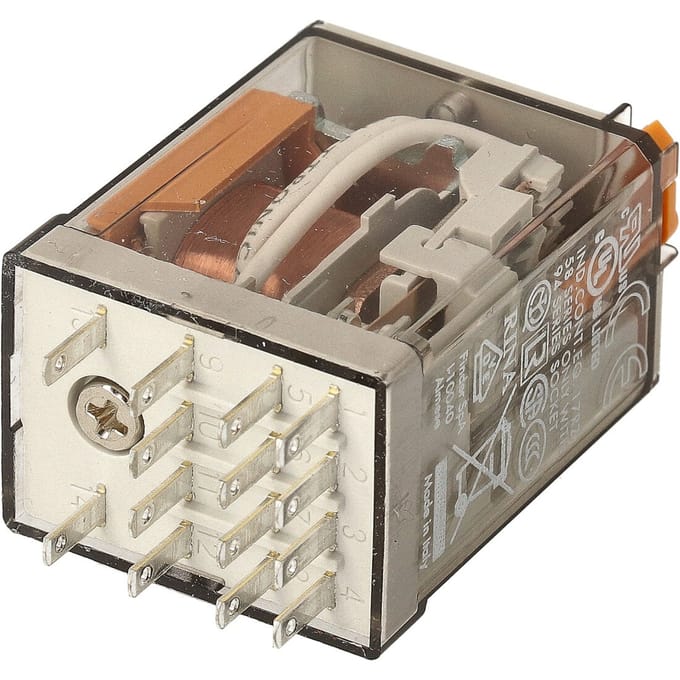 Finder 55.34 Industrieel Relais 4CO 7A 230VAC Met Testtoets - 55.34.8.230.0040
