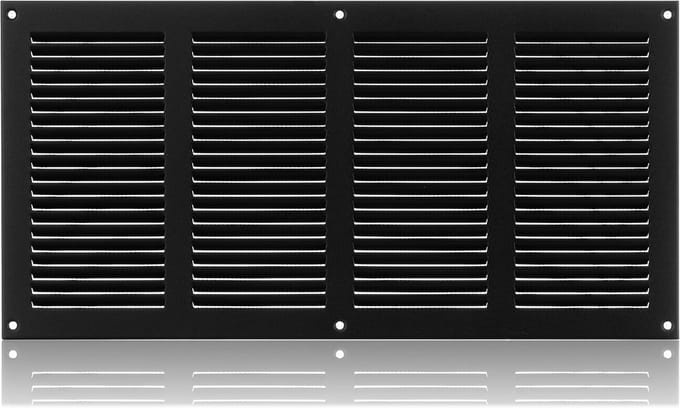 Ventilatierooster 400x200mm Antraciet Staal met Hor