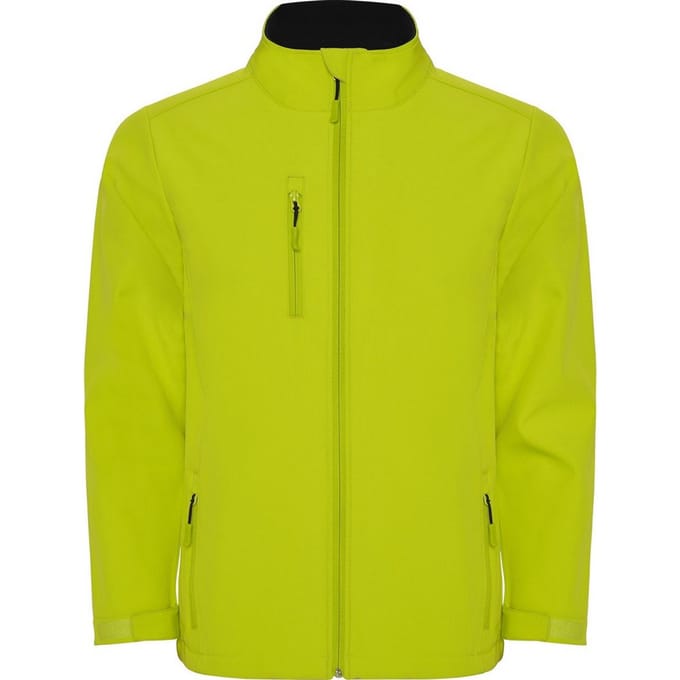 Roly Heren Nebraska Soft Shell Jas (Lime Punch)