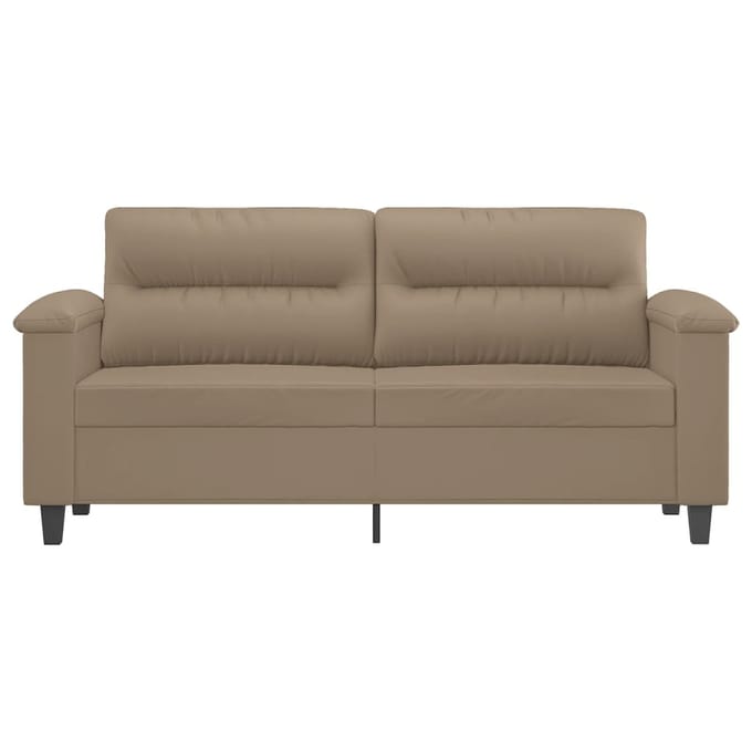 vidaXL - Tweezitsbank - 140 - cm - kunstleer - cappuccinokleurig