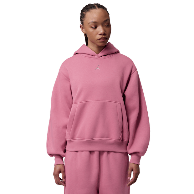Jordan Brooklyn Pullover Hoodie Hoodies Dames - Roze - Maat M - Katoen Jersey