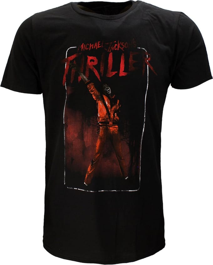 Michael Jackson Thriller White Red Suit T-Shirt - Officiële Merchandise - S