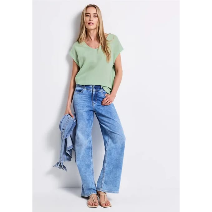 Linnen blouse met linten