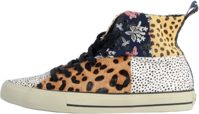 Hoge sneakers Beta met dierenprint
