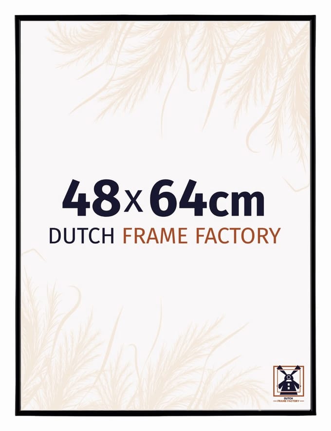 Fotolijst 48x64 cm - Kunststof - Zwart Mat - Easy