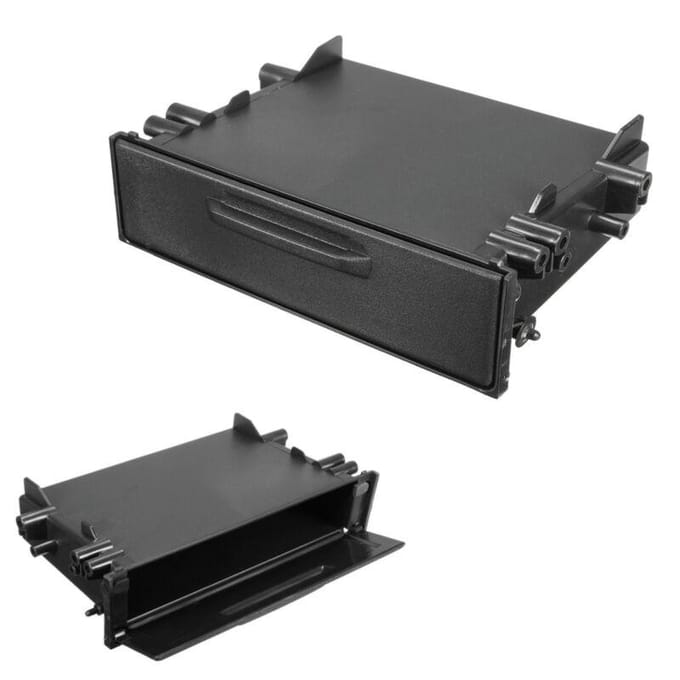 Single Din CD-speler Dashboard/Radio Stereo Universele auto-opbergvakdoos Trimkit black