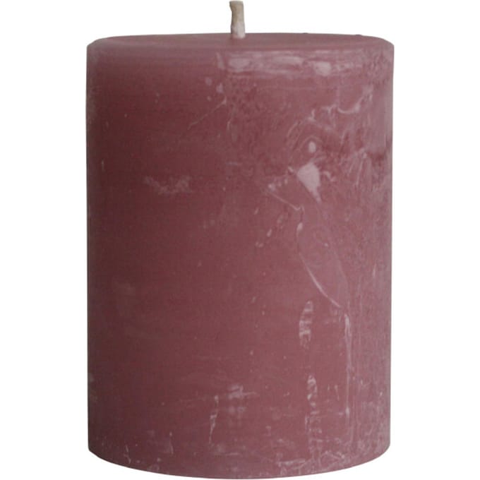 PTMD - Kaars Rustic Outdoor - Roze - 15x15x20cm