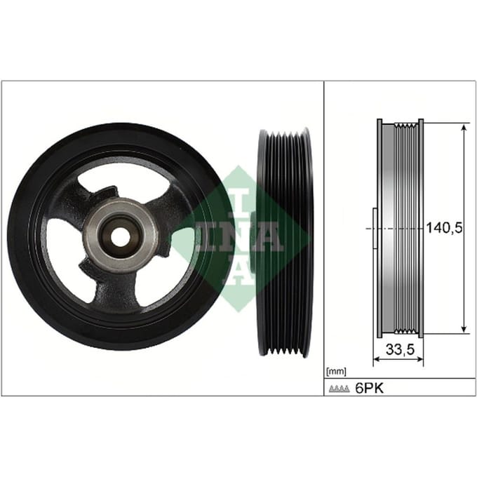 Schaeffler Ina Riemschijf, krukas INA 544 0149 10