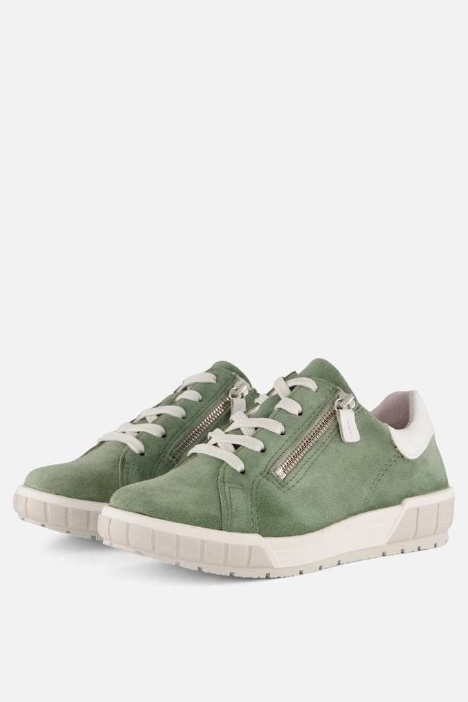 Feyn Sneakers groen Suède K-leest - Maat 36