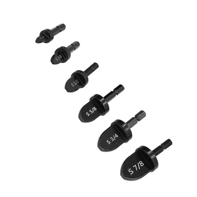 6 Stuks Buis Expander Set Zeskant Handvat Pijp Bördelen Boor Airconditioner Ruimer Accessoires