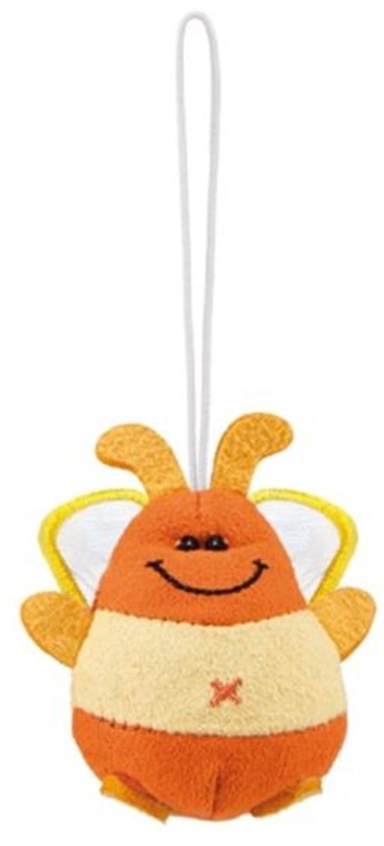 Harlekijn knuffelhanger kever Mini Hangitz 5 cm sleutelhanger.