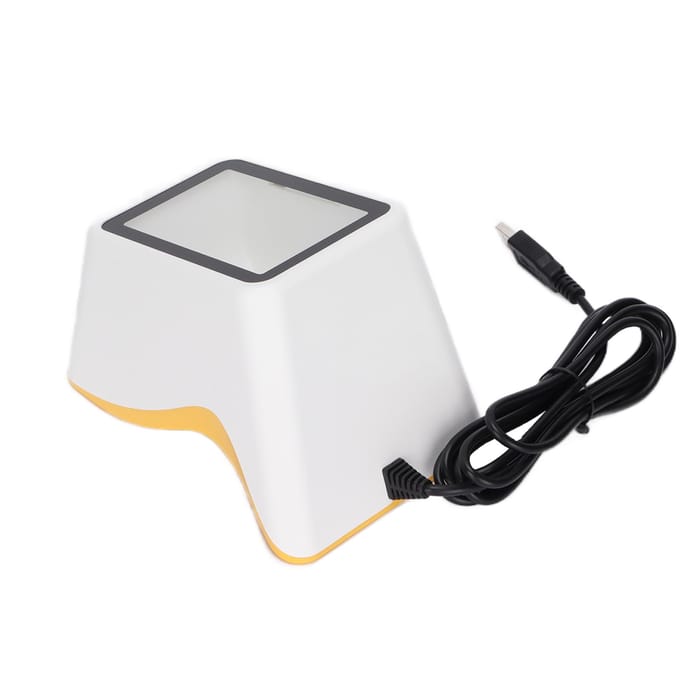 Barcodescanner 1D 2D Afbeelding Zelfinductie USB Bedraad Intelligent Gevoelig Barcodelezer white