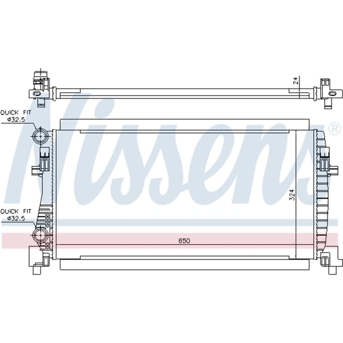 Radiator, motorkoeling NISSENS 65317