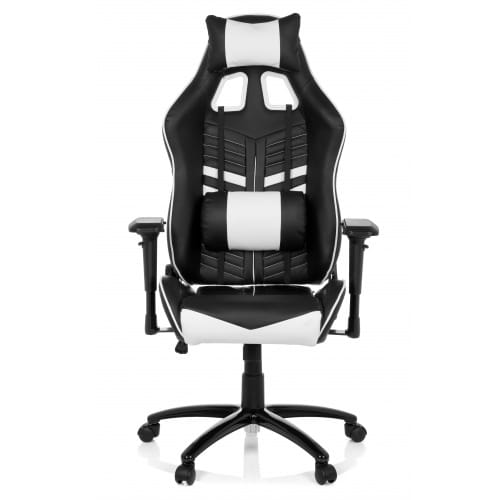 hjh office League pro - Bureaustoel - Gaming - Kunstleder - Zwart / wit