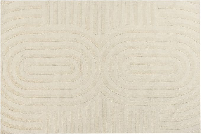 MASTUNG - Vloerkleed - Lichtbeige - 200 x 300 cm - Wol