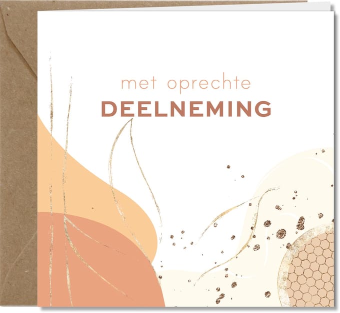 Tallies Cards - met oprechte Deelneming - abstract