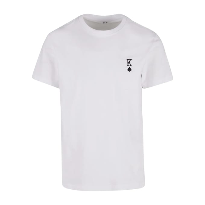 Mister Tee - King Card EMB Heren Tshirt - XXL - Wit