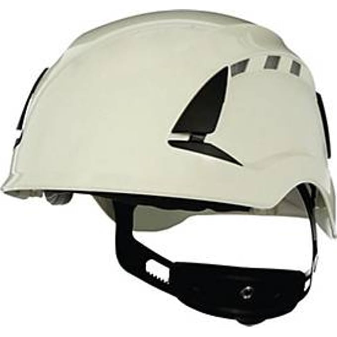 3M veiligheidshelm SecureFit X5501V-CE, EN 397, UV-bestendig ABS, wit, 4-punts ratelsluiting, hoofdomtrek 50-63 cm