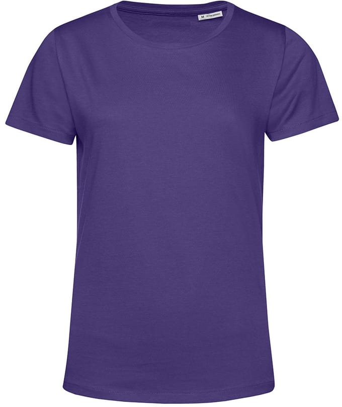 B&C Dames/dames E150 Organic T-Shirt met korte mouwen (Stralend paars)
