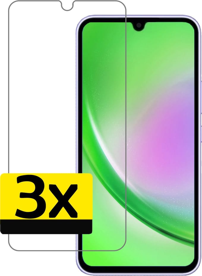 Screenprotector - Geschikt voor Samsung Galaxy A34 - 3 Stuks - Extra Sterk - Beschermglas - Gehard Glas - Tempered Glass - Screen Protector
