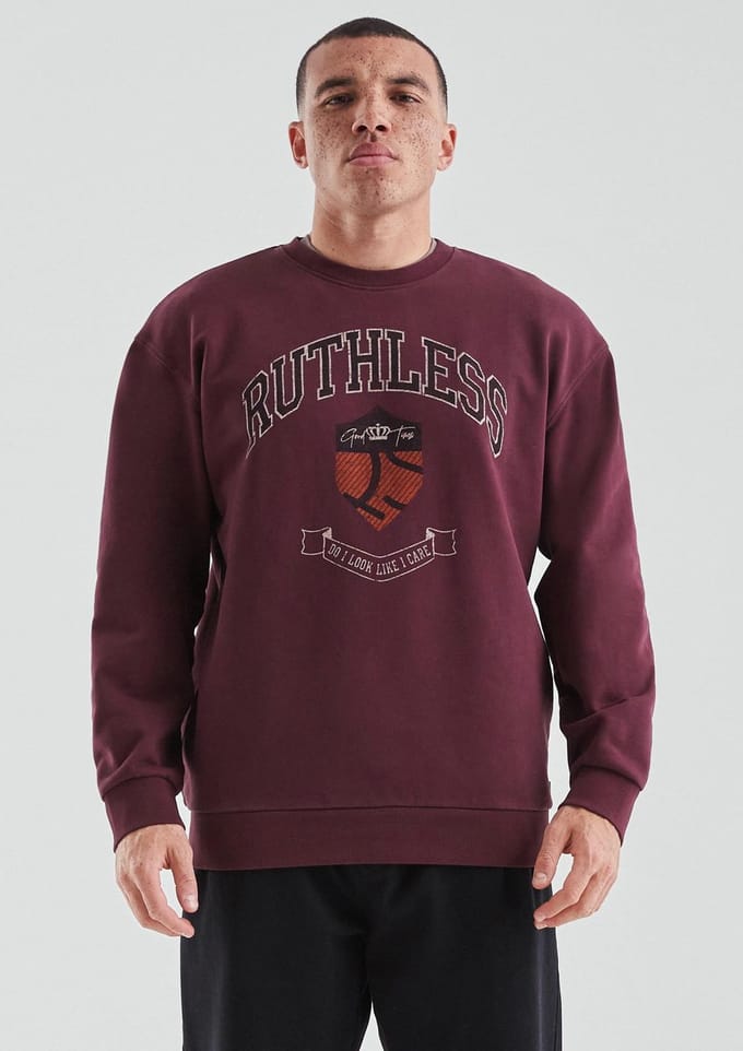 Verbleekte katoenen sweatshirt met print QS