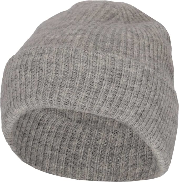 Sarlini Knit Muts - Dames Mutsen - Light Grey Melange