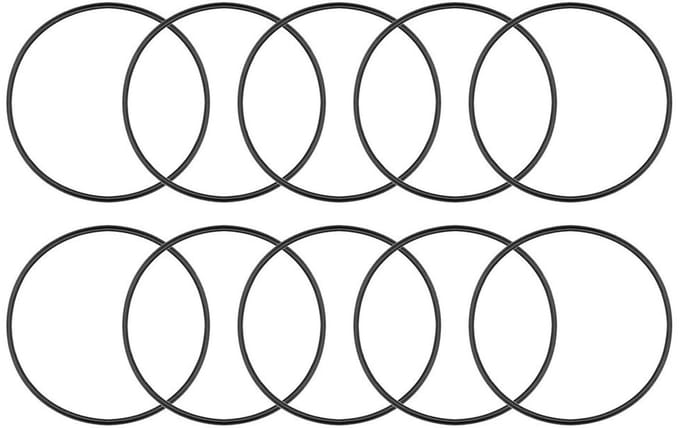 Dailygoods- O-ringen 10 Stuks - Nitrilrubber - 50 mm Buitendiameter - 43,8 mm Binnendiameter - 3,1 mm Breed - Afdichtingsset - Afdichtringen