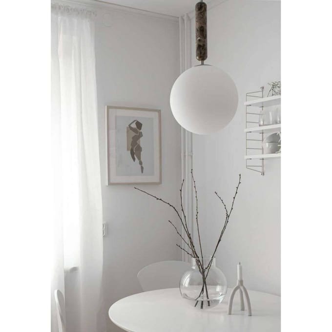 Globen Lighting hanglamp Torrano, bruin, Ø 30 cm
