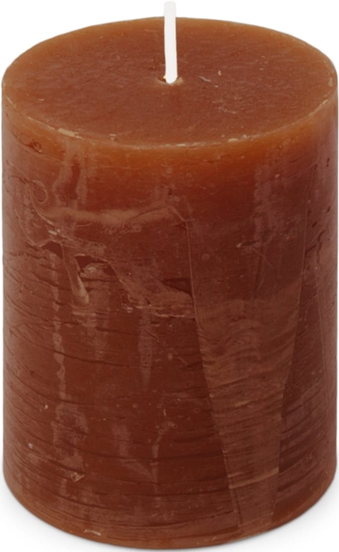 Kaars rustiek 70/95 mm bordeaux Spaas