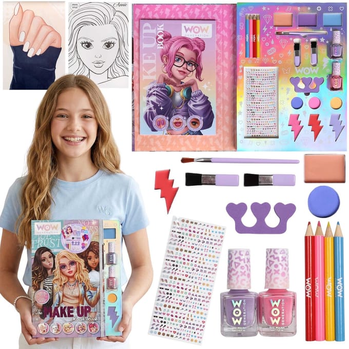WOW Generation Make-up en manicureset voor meisjes, cosmeticaset voor kinderen