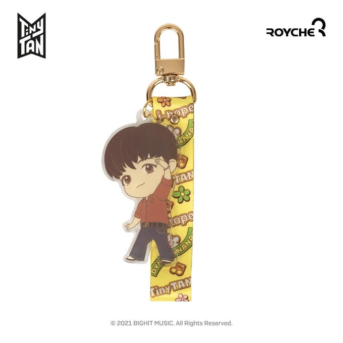 BTS Tiny Tan Dynamite Acryl Sleutelhanger beige