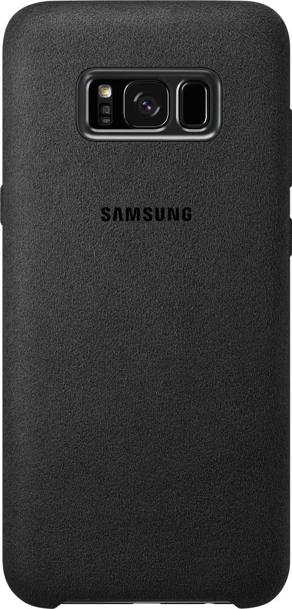 Samsung Galaxy S8+ Hoesje - Alcantara Cover - Donker Grijs