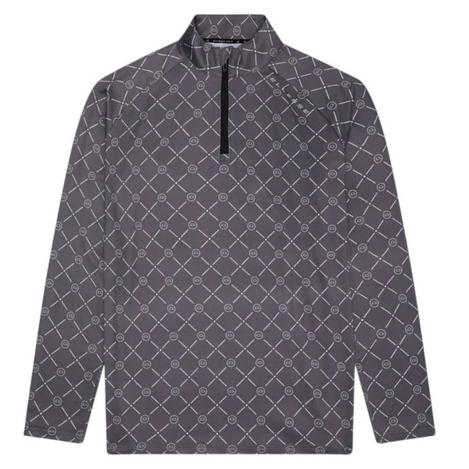 Ellesse Heren Chieso golf-fleece met halve rits en relaxte pasvorm (Grijs)