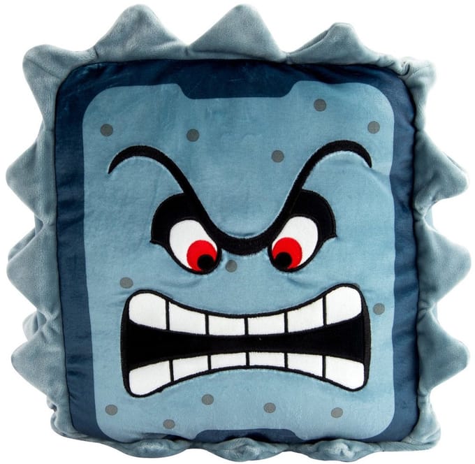 Tomy Super Mario Mocchi-Mocchi Mega Knuffel Figure Thwomp 38 cm Knuffeles