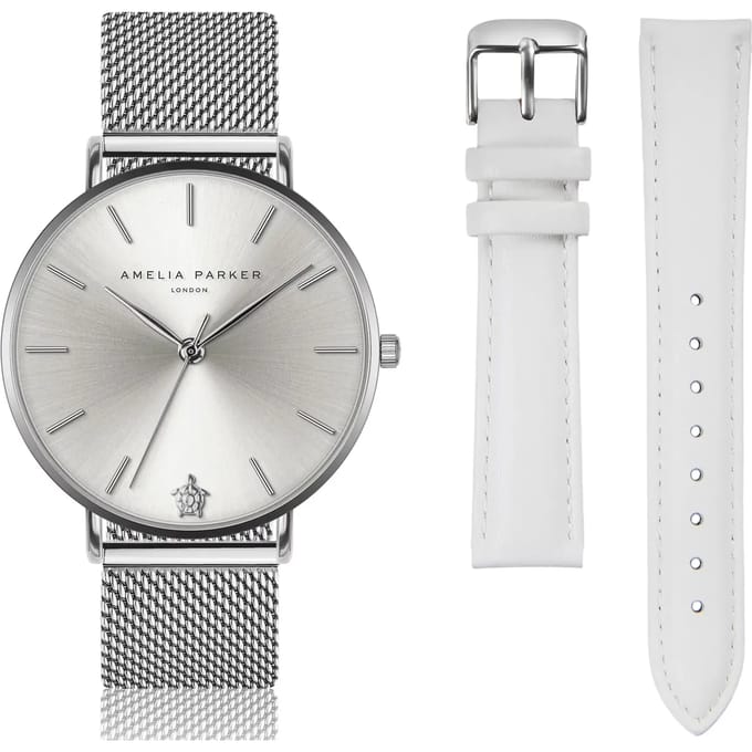 Dameshorloge en horlogeband Amelia Parker Capsule Grey
