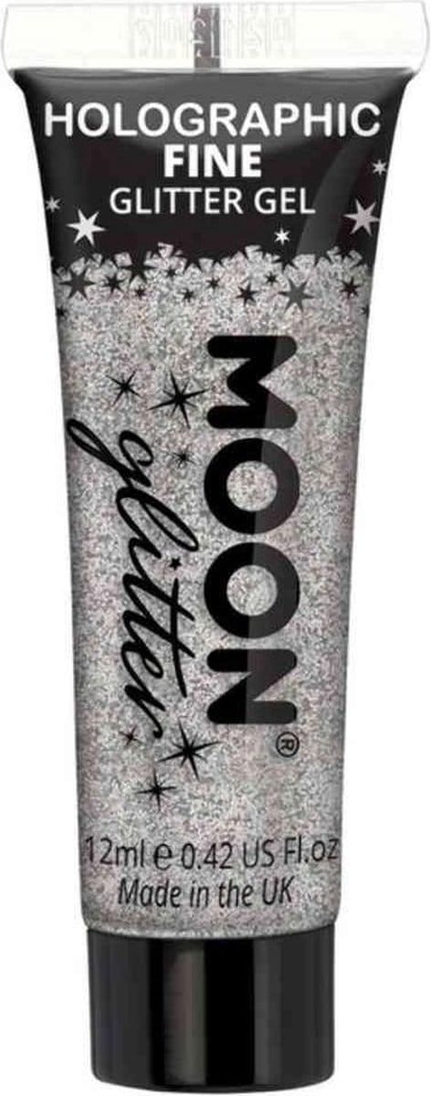 Moon Creations Glitter - Holografische Glittergel - 12 Ml - Zilver