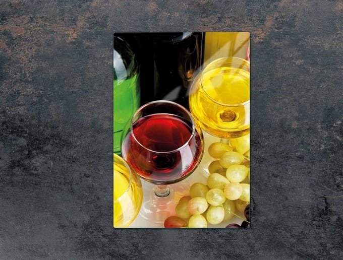 TMK ArtDeko - Snijplank Glas - 35x52 cm - Hartd Schedel - Diverse Toepassingen