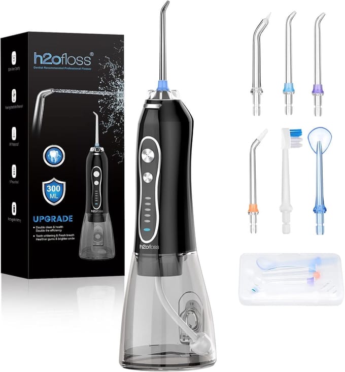 Waterflosser Draadloos - Monddouche - 5 Standen - IPX7 Waterdicht - 2000mAh