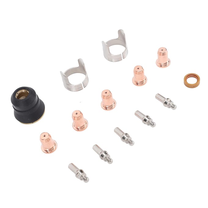 Ensemble de 14 pièces de consommables pour torche plasma Électrode Buse Cache de protection Support pour CUT 55DS Pro CUT 65DS