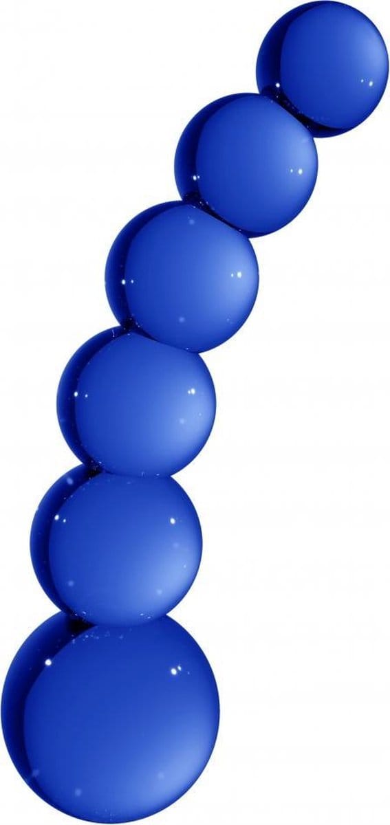 Chrystalino by Shots Planeten - Glazen Dildo - Blauw - 13.5 cm