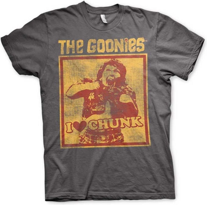 The Goonies Heren Tshirt -L- I Love Chunk Grijs