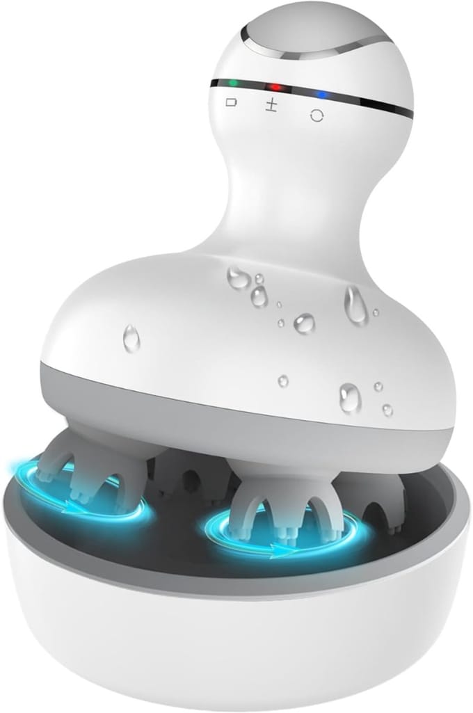 Hoofdmassage - Hoofdmassage Apparaat - Scalp Massager - Massage Apparaat - Wit - 11cm x 11cm x 14cm