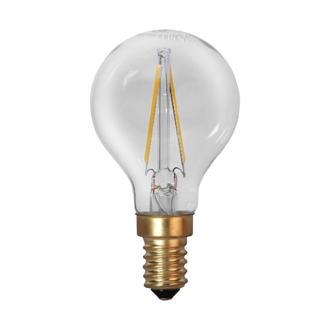 Kogellamp - E14 - 1.5W - Super Warm Wit <2200K - Filament - Helder