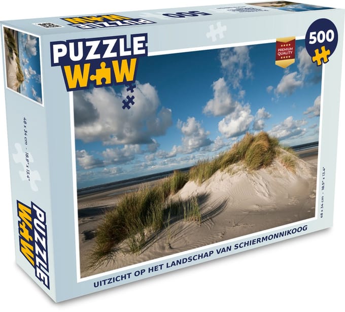 Puzzel Uitzicht op het landschap van Schiermonnikoog - Legpuzzel - Puzzel 500 stukjes