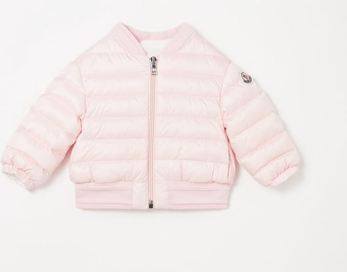 Moncler Ter puffer jack met donsvulling - roze - Maat 62