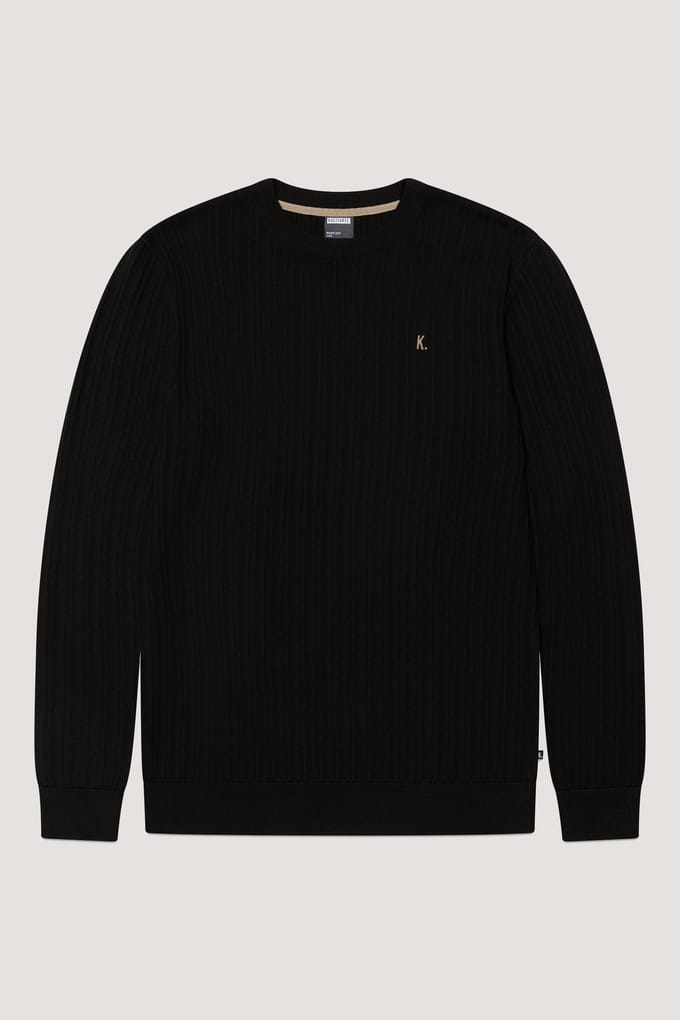Kultivate Kn Vertical Black Taglia: S | Maglioni a maglia Outlet | Uomo | Nero