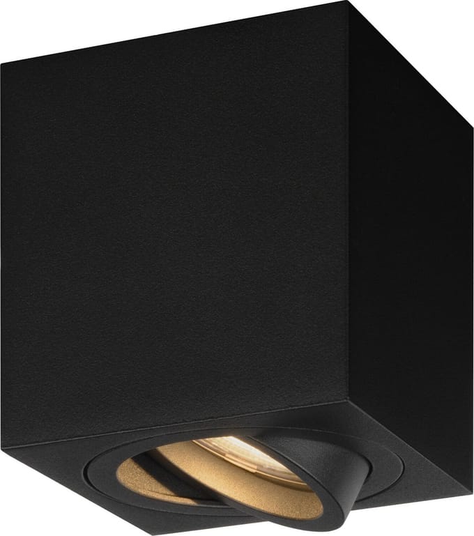 Ledvion - LED Opbouwspots - Dimbaar - 3W - 2700K - Zwart
