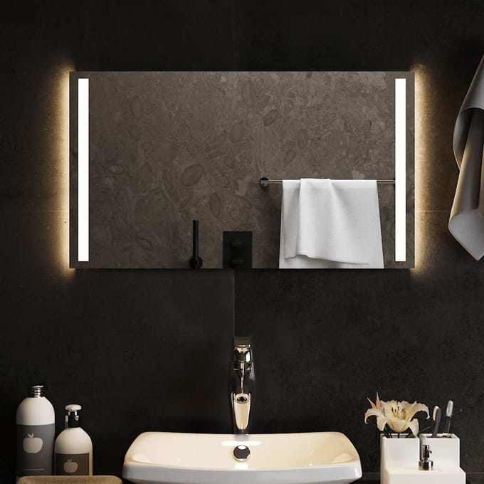 vidaXL - Badkamerspiegel - LED - 70x40 - cm